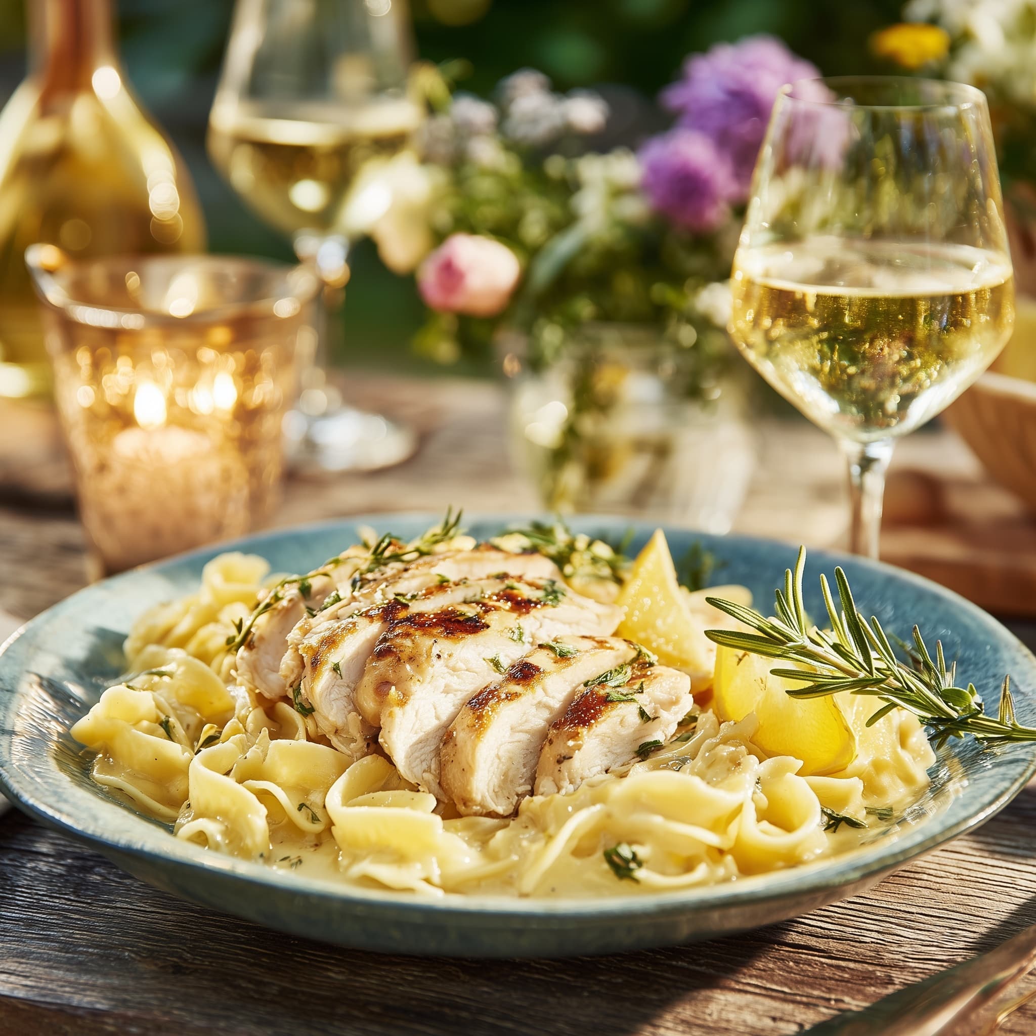 Chicken with Buttered Noodles Recipe - Recipe Image