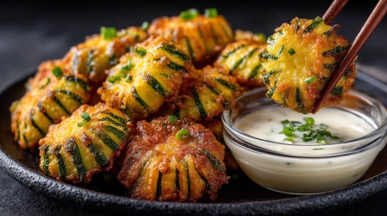 Crispy Zucchini Garlic Bites Recipe