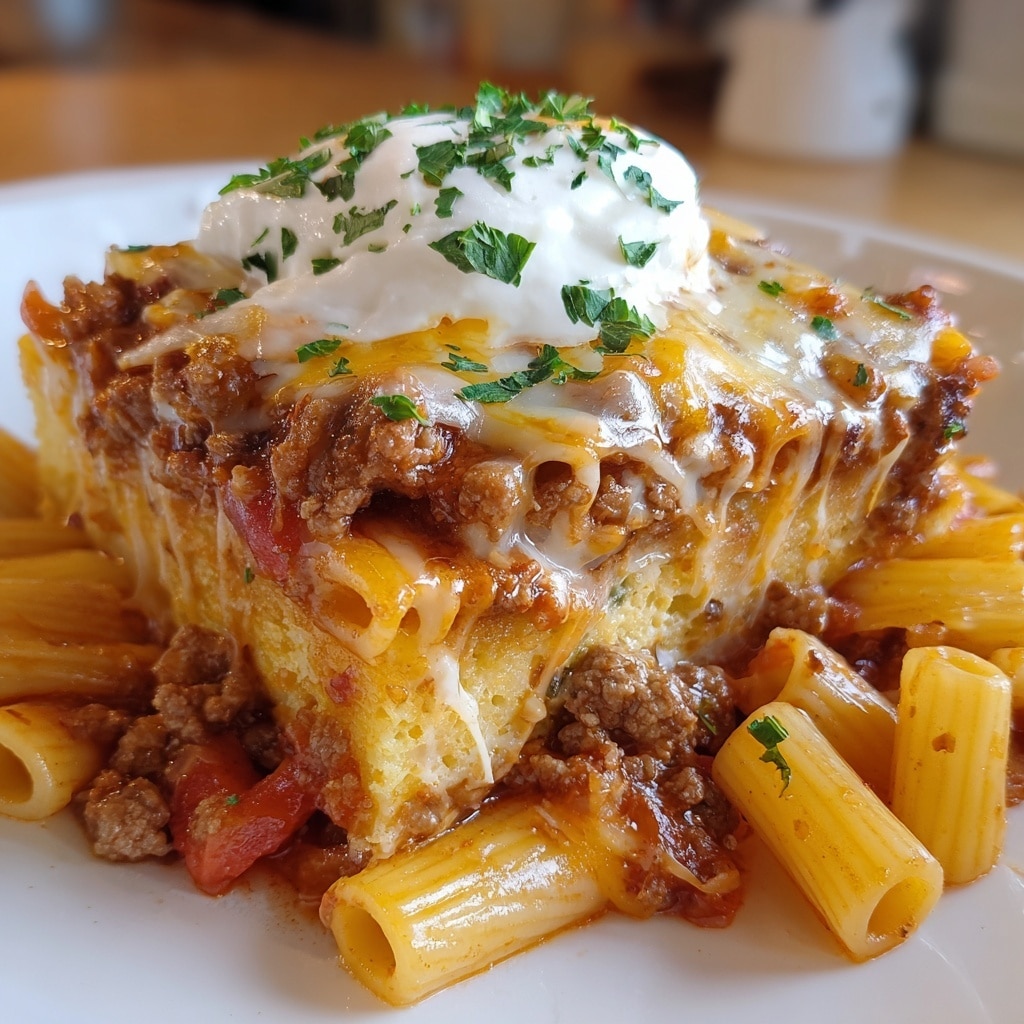 Pastitsio: Greek Baked Pasta with Ground Beef and Creamy Béchamel Recipe - Recipe Image