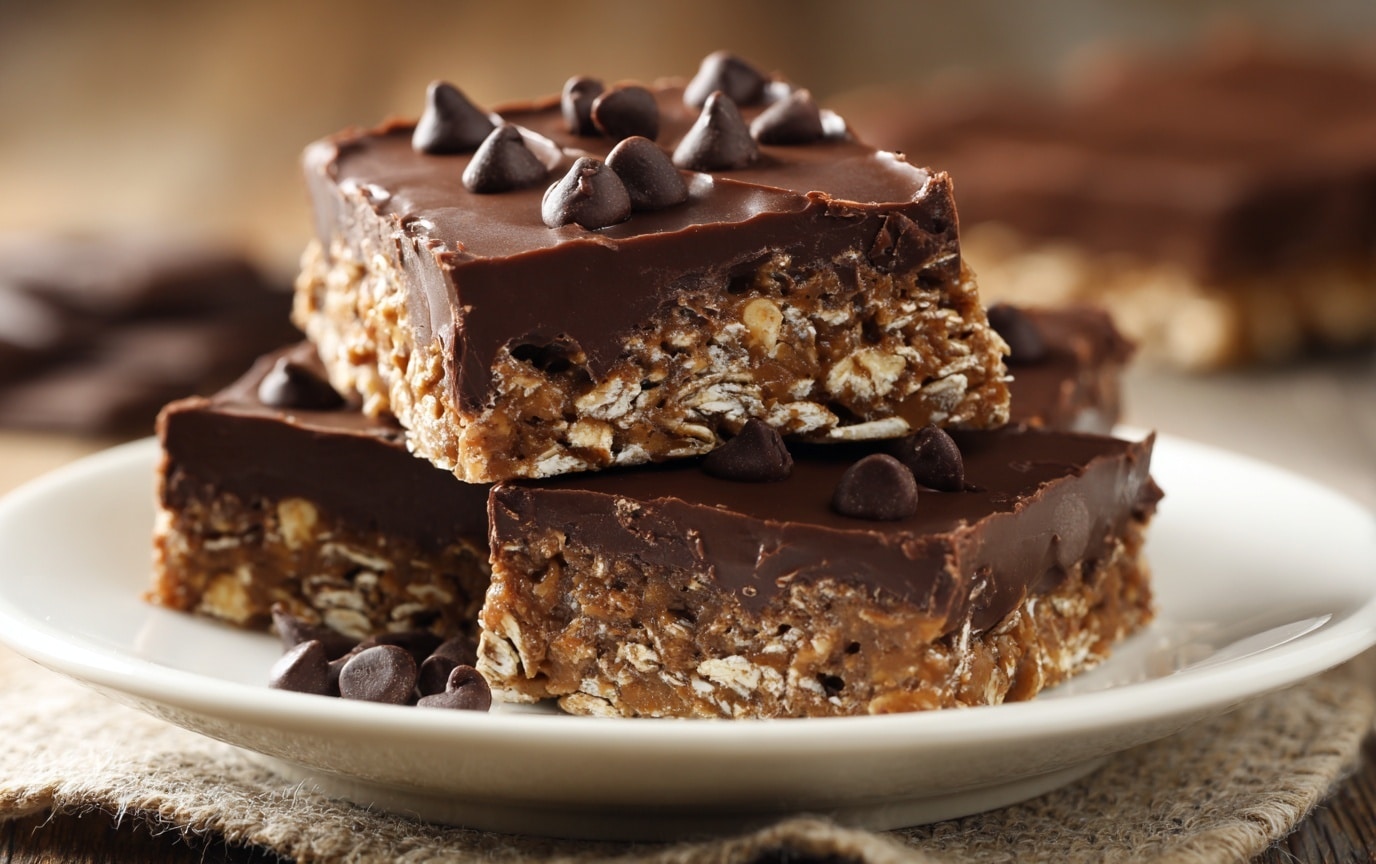 Oatmeal Chocolate Chip Bars Recipe - Recipe Image