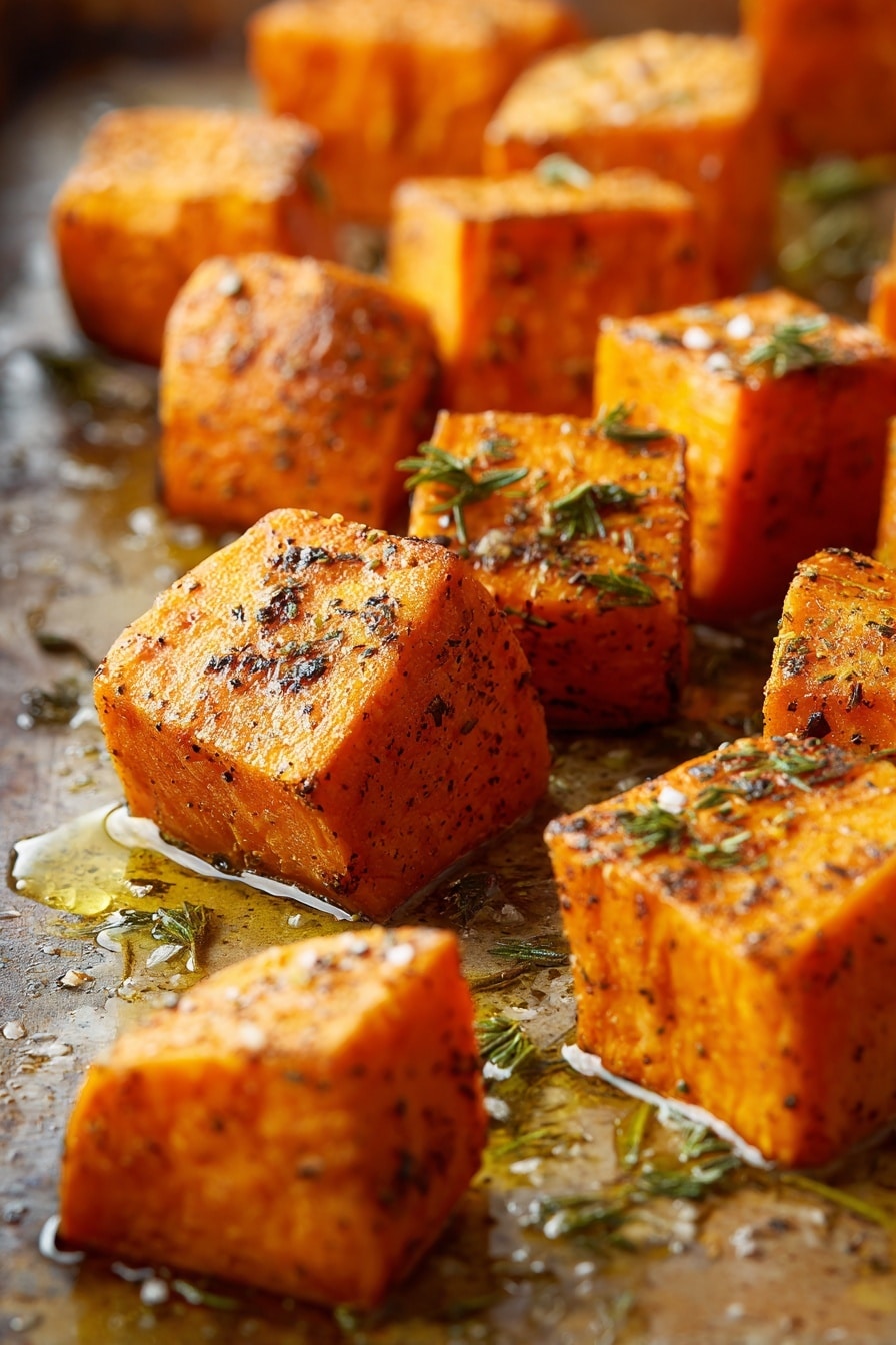 Roasted Sweet Potato Rounds with Honey & Feta Recipe - Recipe Image