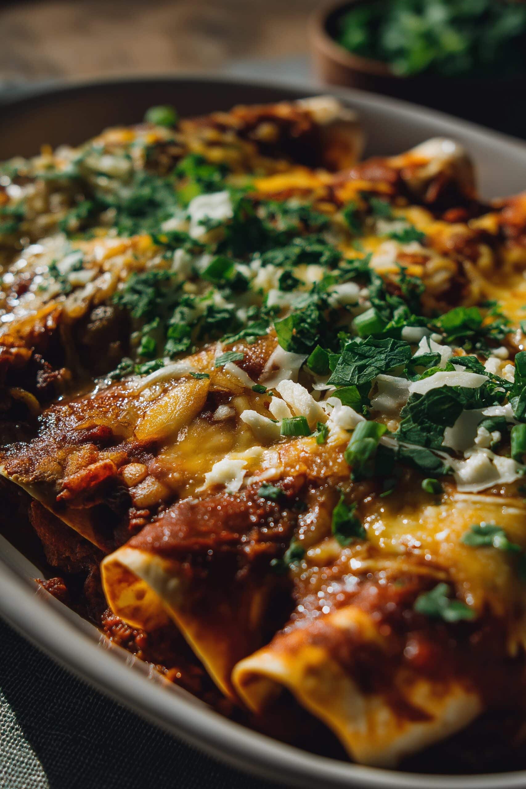 Queso Chicken Enchiladas Bake Recipe - Recipe Image