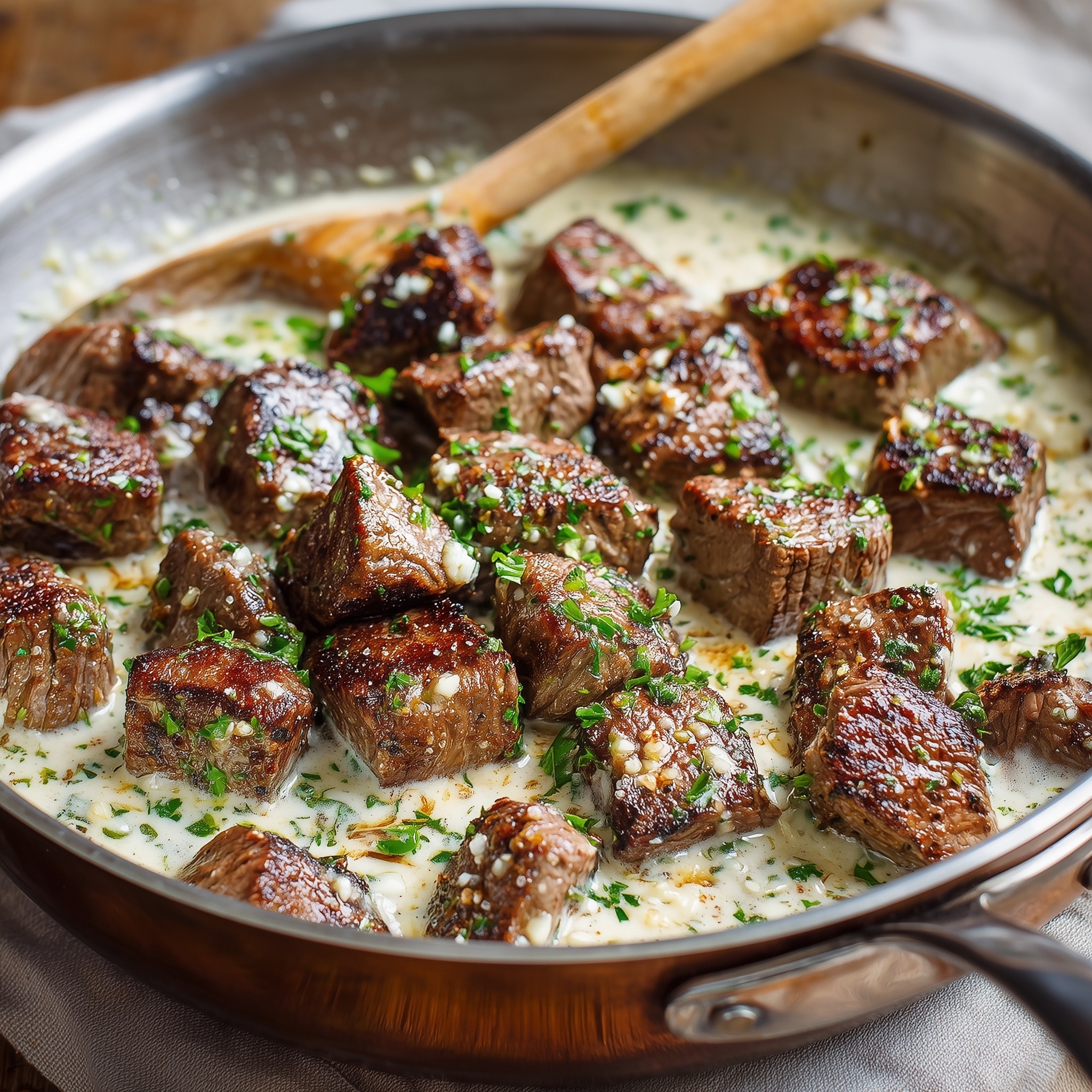 Garlic Butter Steak Bites Recipe - Recipe Image