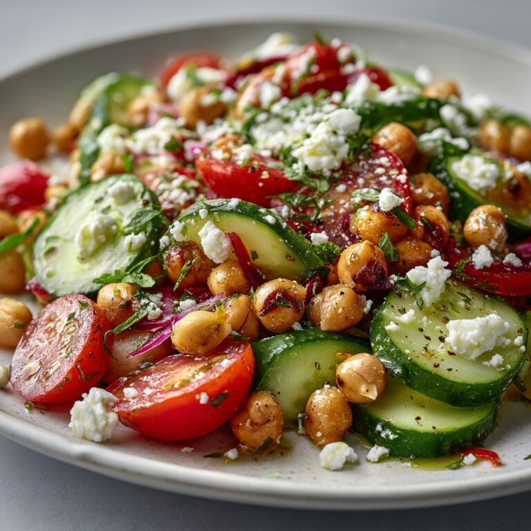 Greek Marinated Chickpea Salad Recipe