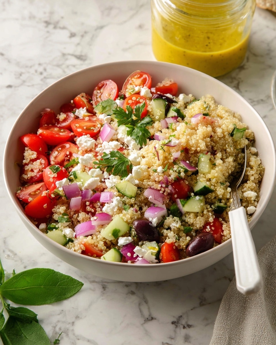 Quinoa Chickpea Salad with Feta and Herbs Recipe - Recipe Image