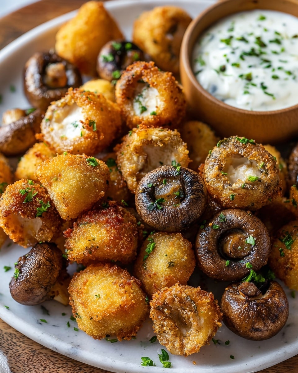Crispy Fried Mushrooms Recipe - Recipe Image