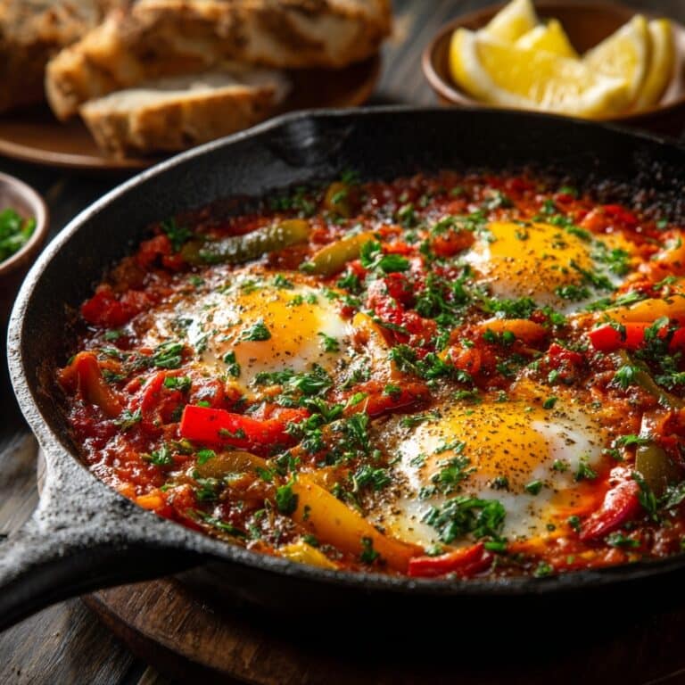 Skillet Eggs with Garam Masala and Tomatoes Recipe
