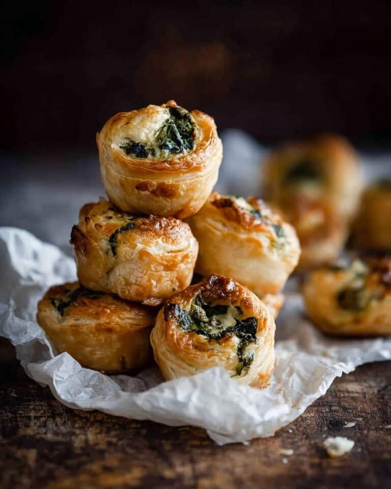 Ricotta and Spinach Puff Pastry Bites Recipe