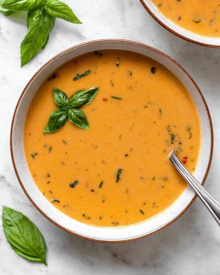Creamy Roasted Red Pepper Soup Recipe
