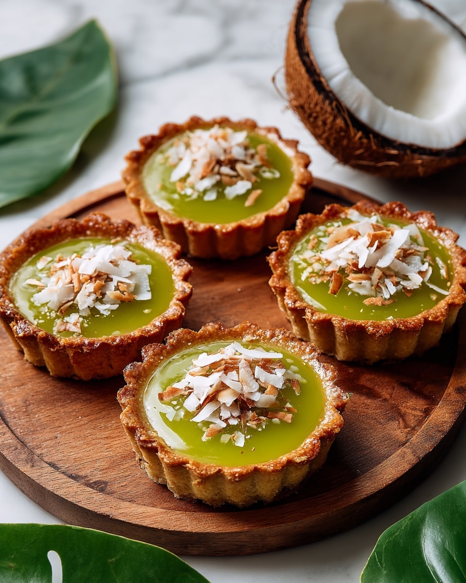 Thai Pandan Coconut Tarts Recipe - Recipe Image