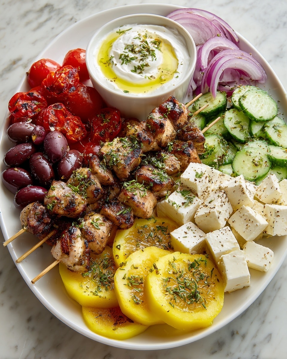 Greek Chicken Kabobs Recipe - Recipe Image