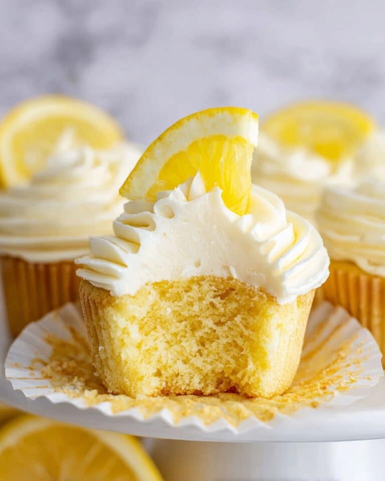 Lemon Cupcakes with Lemon Buttercream Frosting Recipe