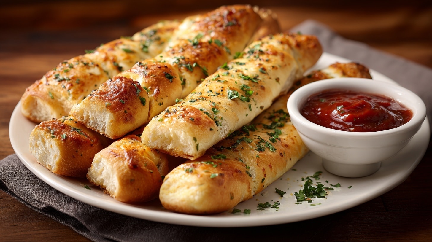 Pizza Hut Copycat Breadsticks Recipe - Recipe Image