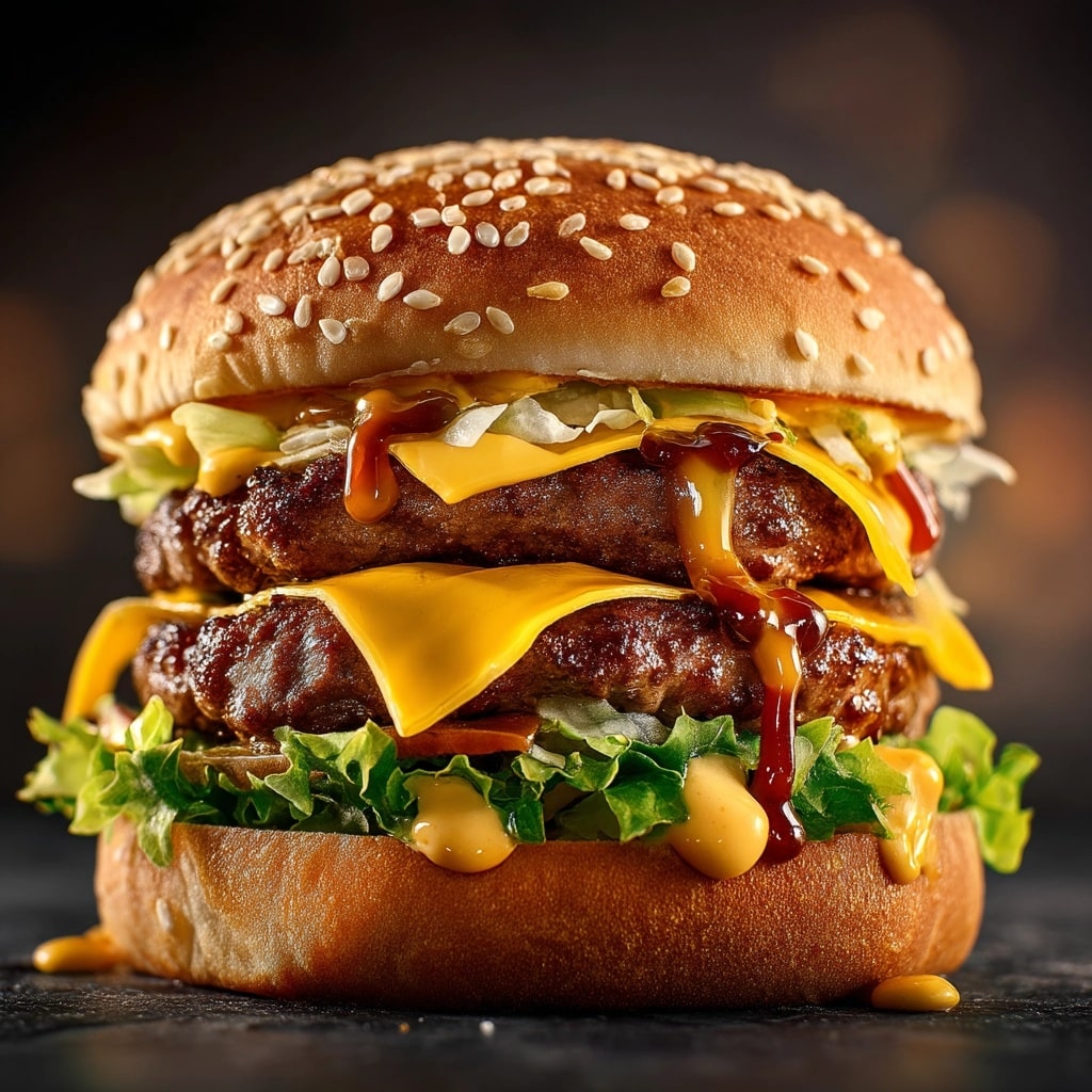 The Big Double Cheeseburger & Secret Sauce Recipe - Recipe Image