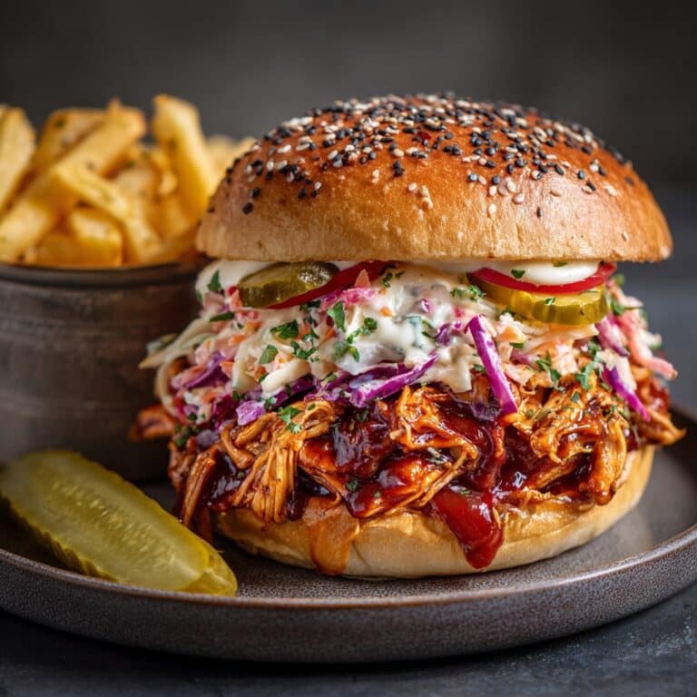 Pulled BBQ Aubergine & Black Bean Burgers Recipe