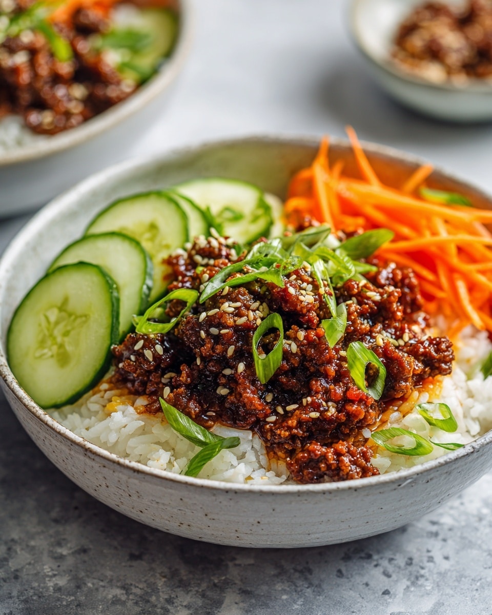 Korean-Style Beef Rice Bowl Recipe - Recipe Image