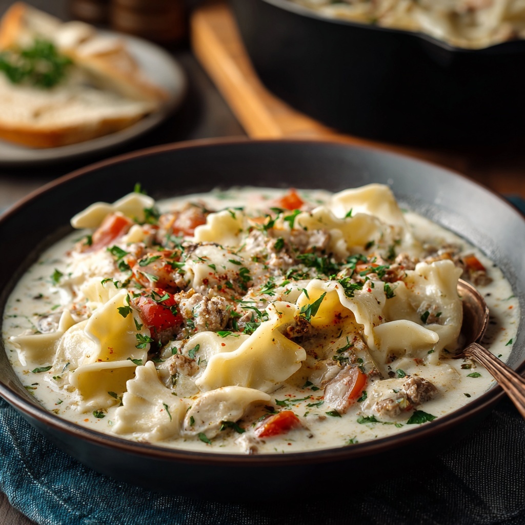 Quick White Lasagna Soup Recipe - Recipe Image