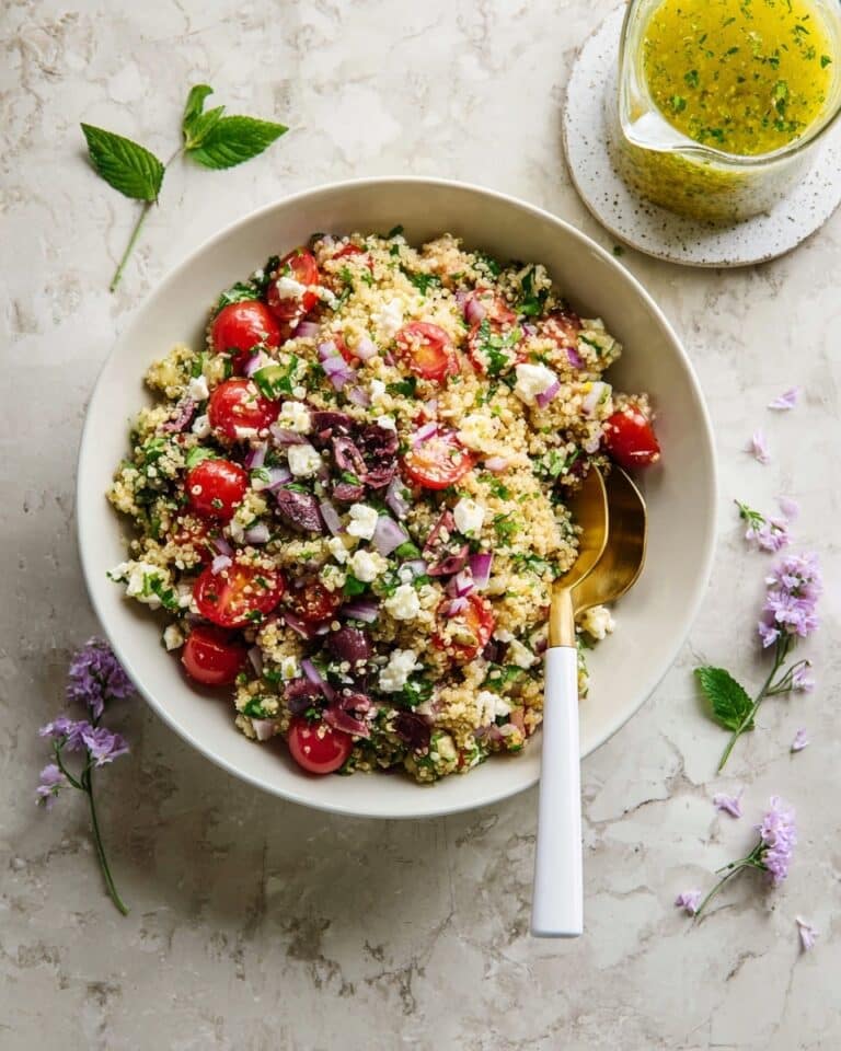 Quinoa Chickpea Salad with Feta and Herbs Recipe