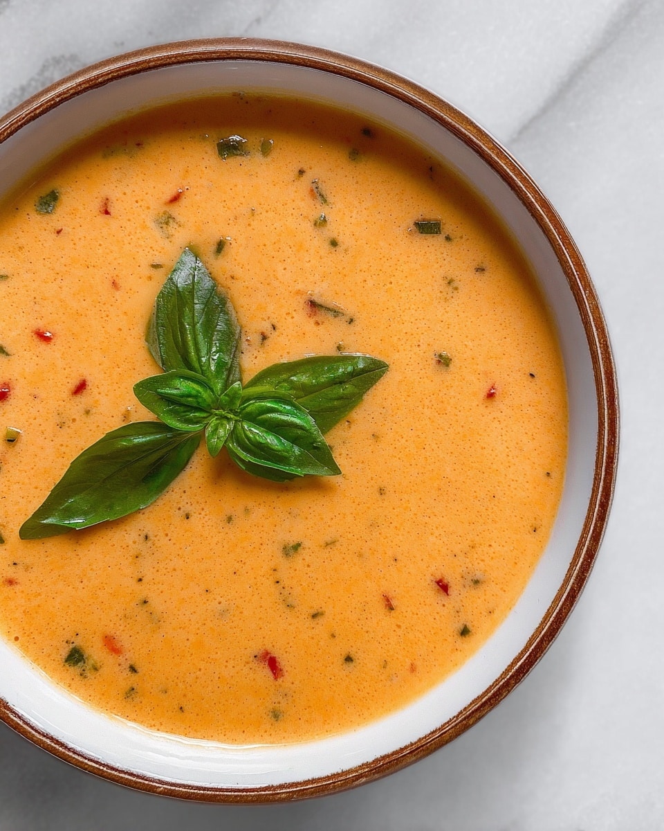 Creamy Roasted Red Pepper Soup Recipe - Recipe Image