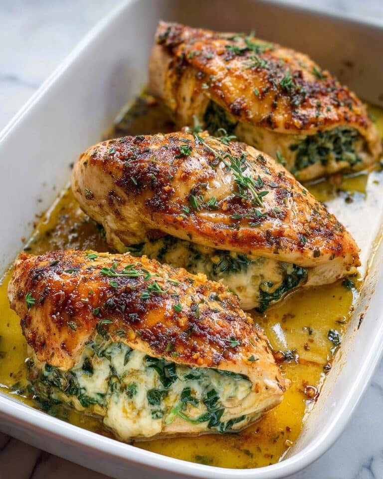Stuffed Chicken Breasts with Sun-Dried Tomato, Feta, and Basil in Creamy Parmesan Sauce Recipe