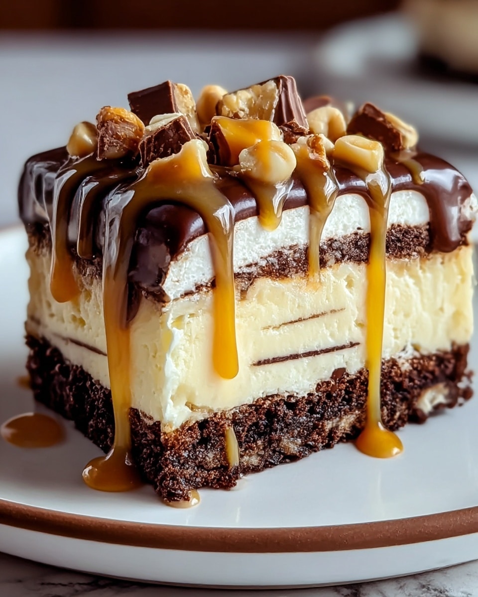 Decadent Chocolate Caramel Toffee Cake Recipe - Recipe Image