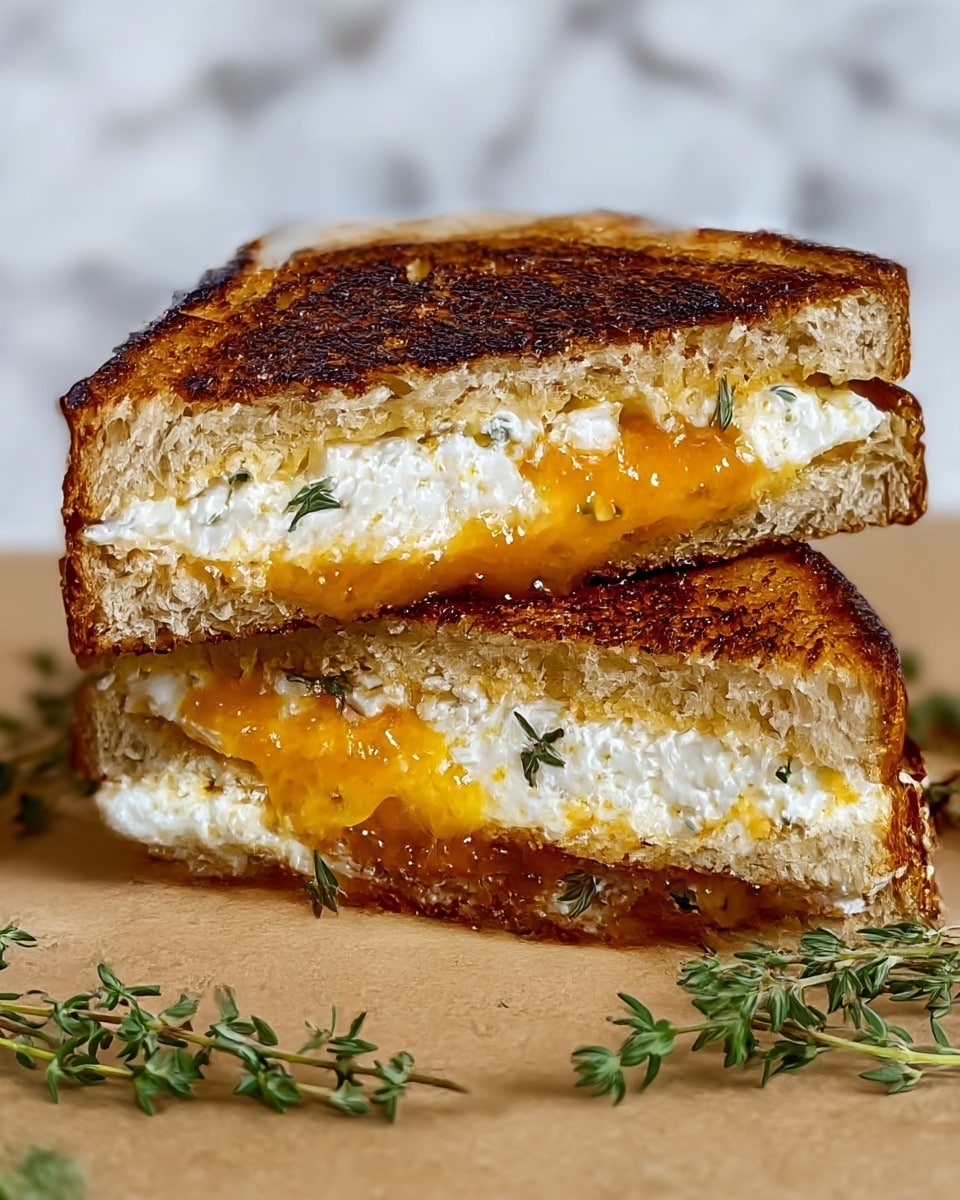 Goat Cheese Grilled Cheese with Honey Bliss Recipe - Recipe Image