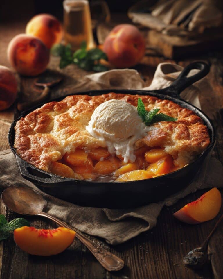 Peach Cobbler Coffee Cake Recipe
