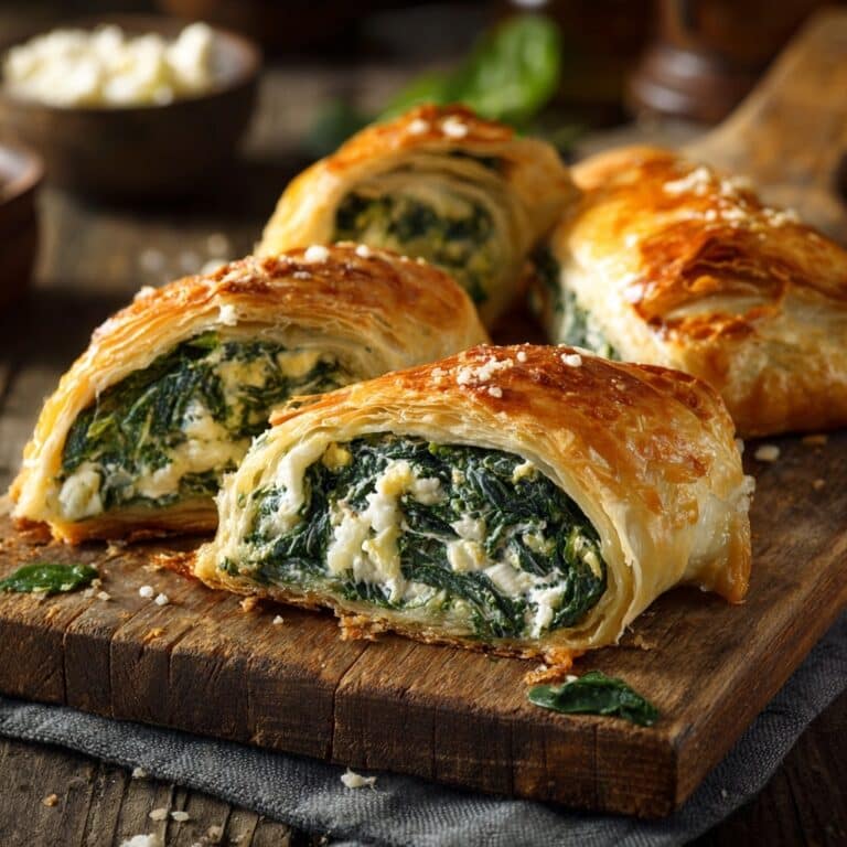 Spinach and Artichoke Puff Pastry Rolls with Everything Bagel Seasoning Recipe