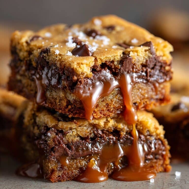 Salted Caramel Gooey Butter Bars Recipe