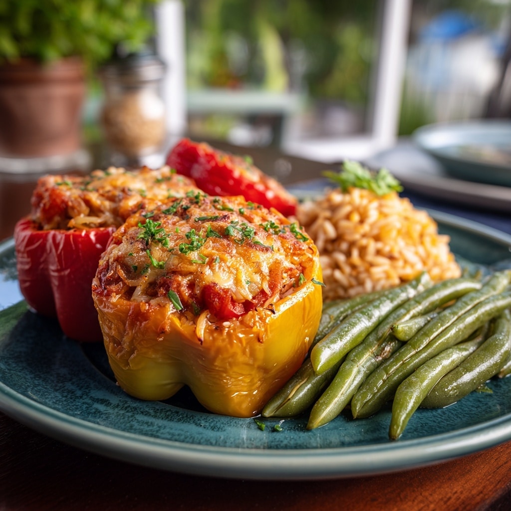 Buffalo Chicken Stuffed Peppers Recipe - Recipe Image