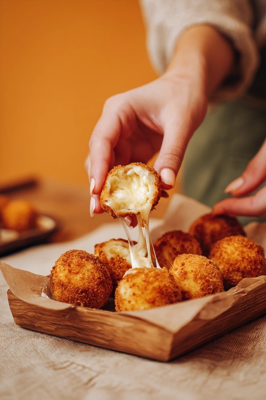 Golden Cheesy Mashed Potato Puff Bites Recipe - Recipe Image