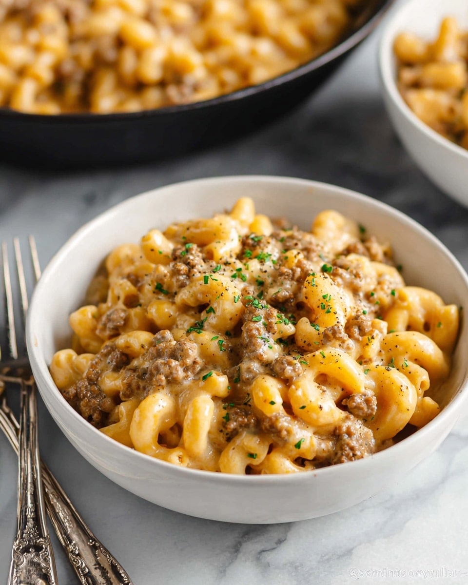 Homemade Cheeseburger Macaroni Recipe - Recipe Image