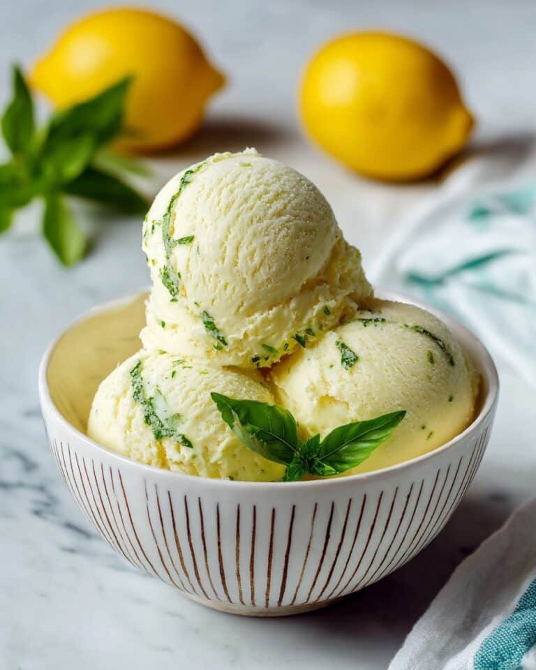 Lemon Basil Sorbet Recipe