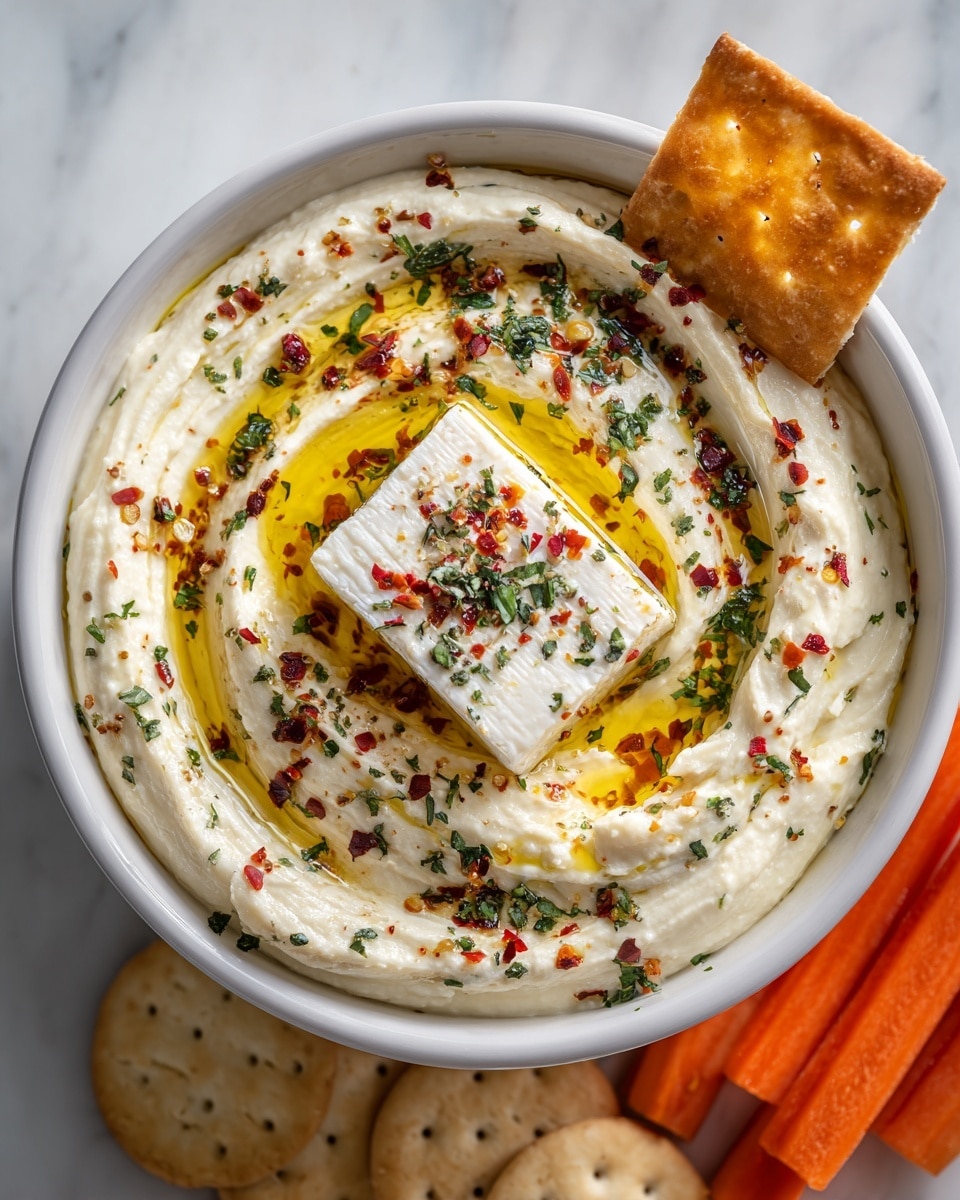 Baked Feta and Roasted Garlic Dip Recipe - Recipe Image