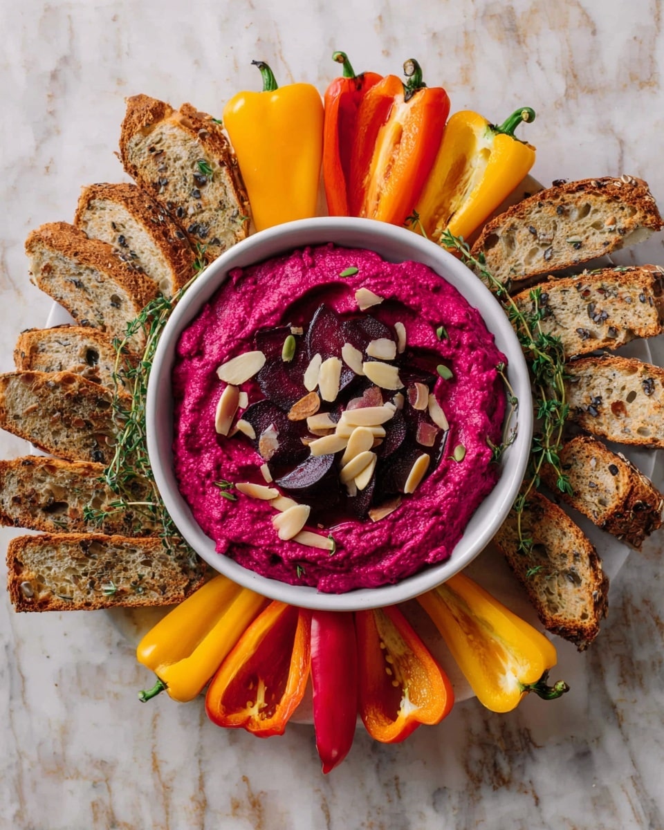 Fresh Beet Hummus Recipe - Recipe Image