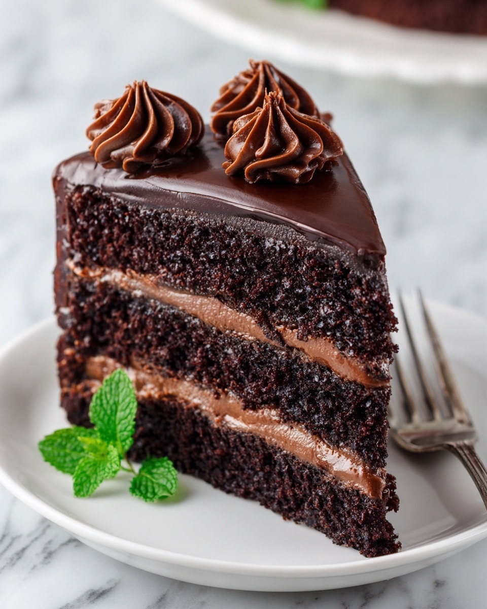 Chocolate Fudge Layer Cake Recipe - Recipe Image