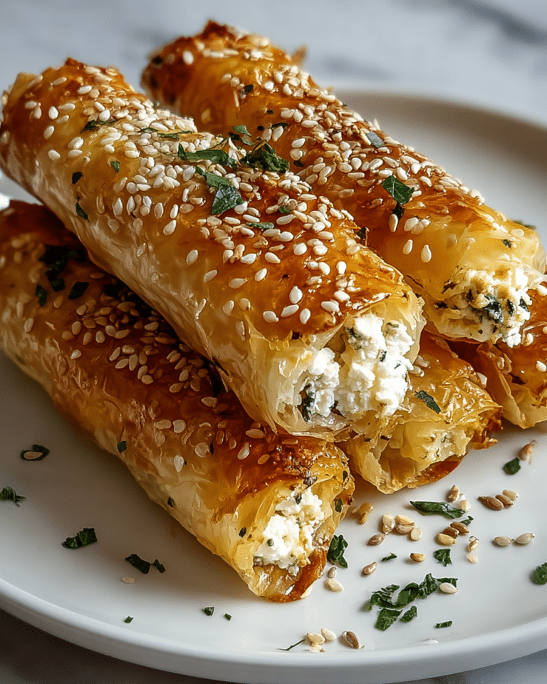 Indulgent Oven Fried Feta Rolls with Chili Honey Recipe