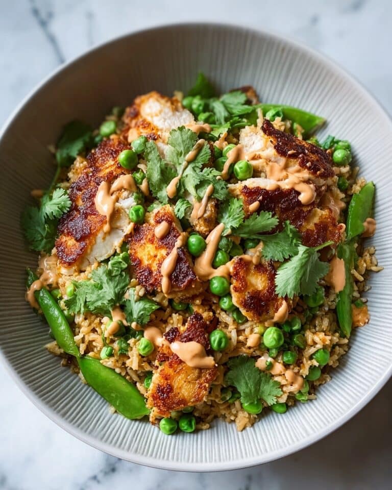 Savor Chicken Crispy Rice Salad with Creamy Peanut Dressing Recipe