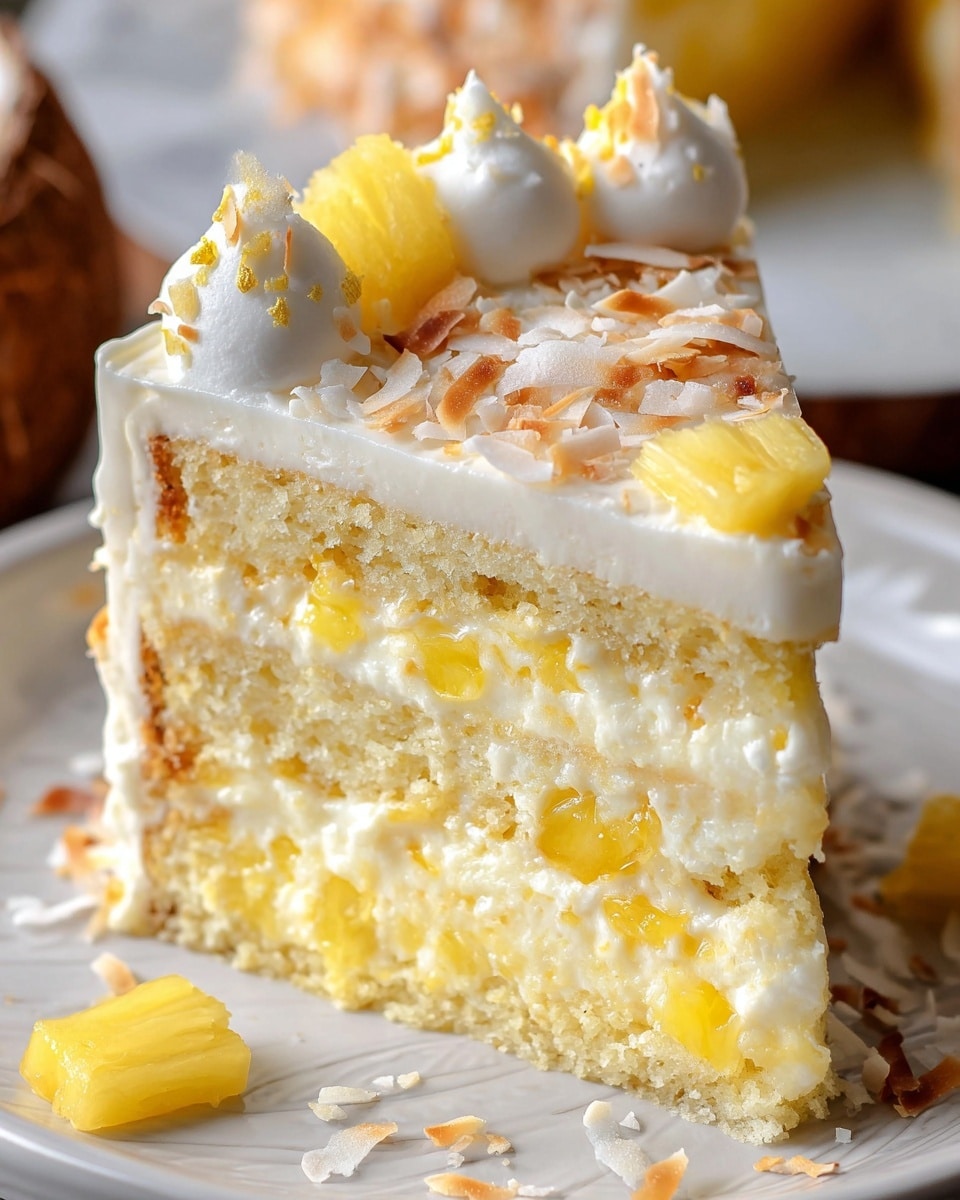 Pineapple Coconut Dream Cake Recipe - Recipe Image