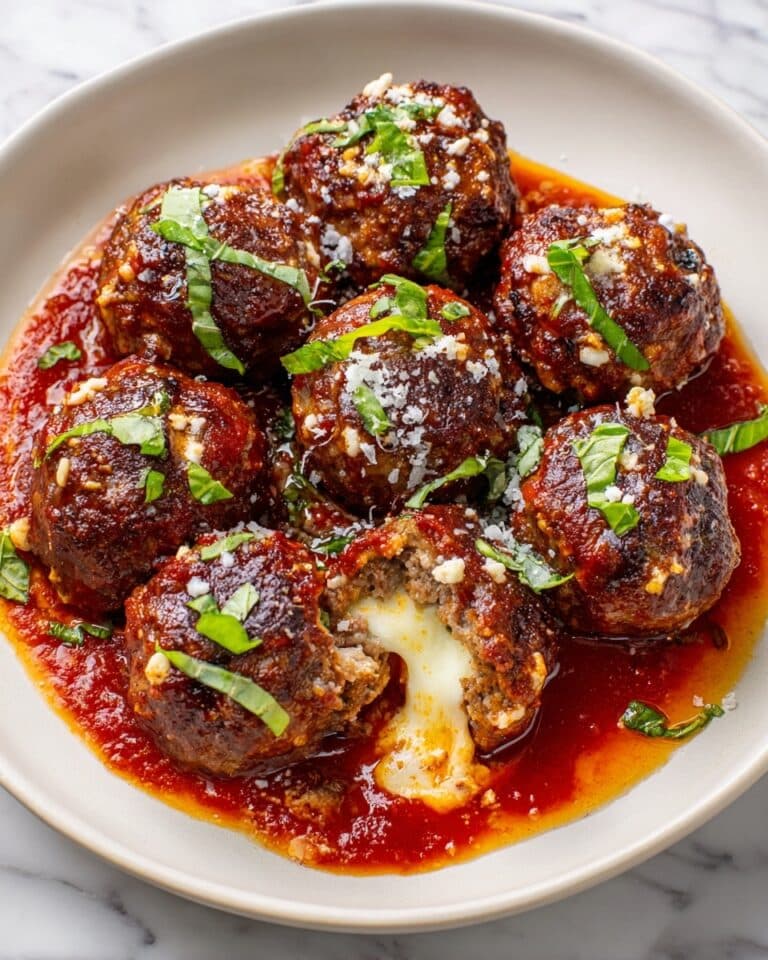 Burrata-Stuffed Meatballs in Marinara Sauce Recipe