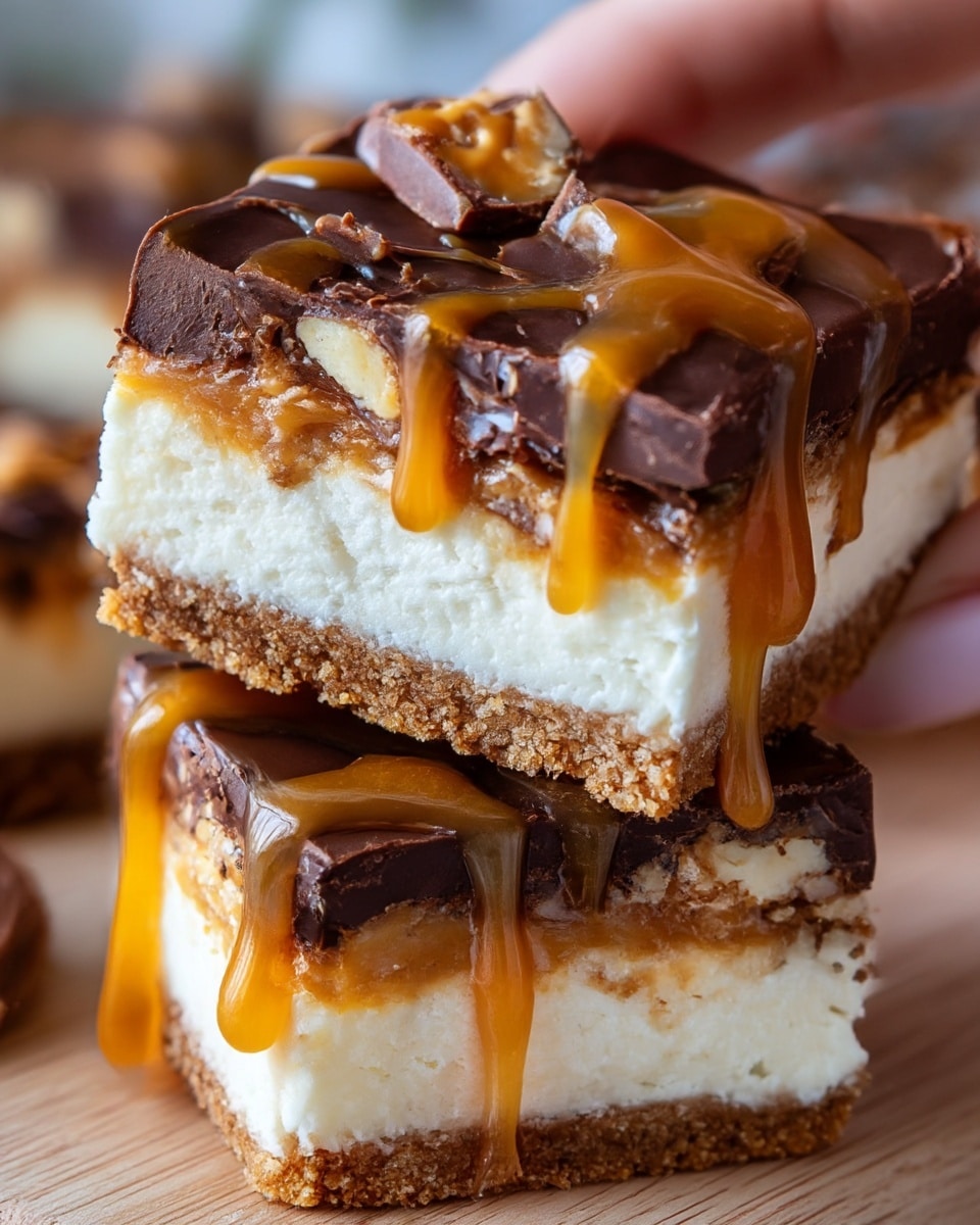 Butterfinger Caramel Cheesecake Bars Recipe - Recipe Image