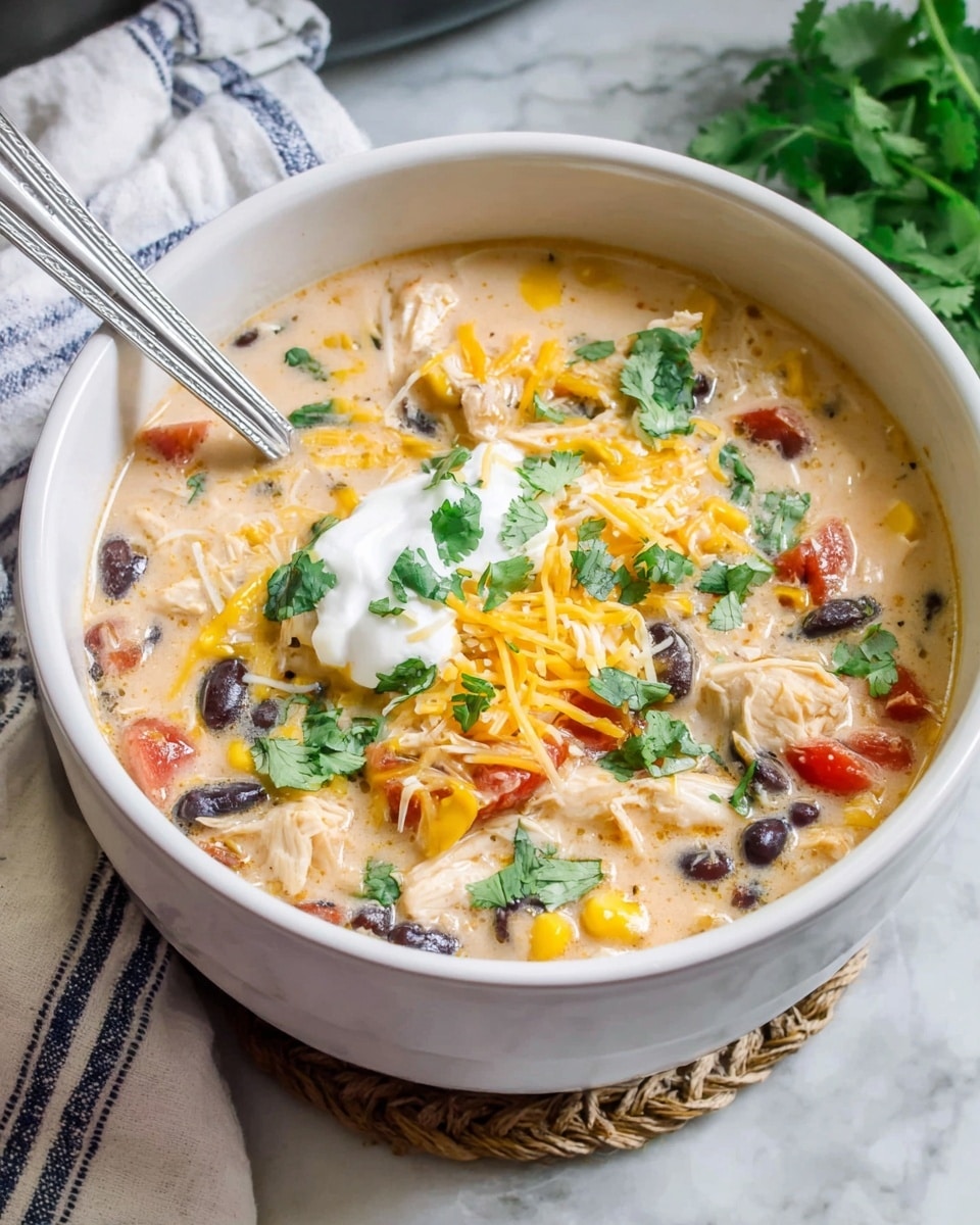 Creamy Chicken Tortilla Soup Recipe - Recipe Image