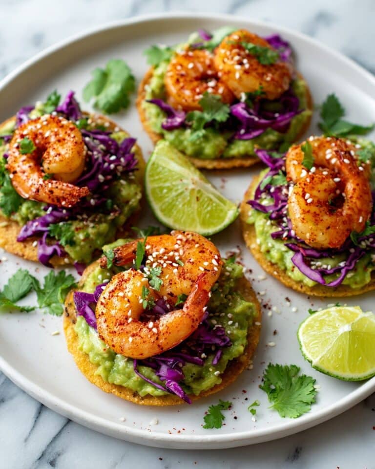 Spicy Shrimp & Avocado Tostadas Recipe